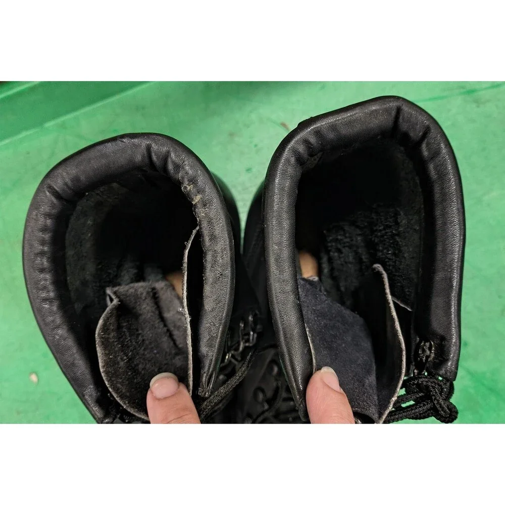 Vintage 1989 Ro-Search US Military Black Leather Combat Boots Size 10R